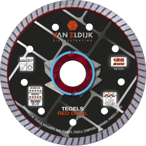 Van Eldijk slijpschijf natuursteen en keramiek 125 x22,23mm