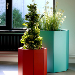 Gepoedercoat staal plantenbak Achthoek 289.7x289.7 cm.7x120.7 cm H=60 cm - Andere RALkleur - ZONDER bodemplaat