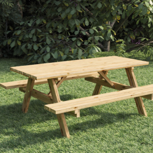 Picknicktafel vuren geimpregneerd. gedroogd Basis 180 cm