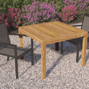 Tuinset teak Tafel 100x100cm