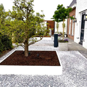 Gepoedercoat staal plantenbak Rechthoek XL 200x120 H=30 cm - Wit (RAL9010) MET bodemplaat