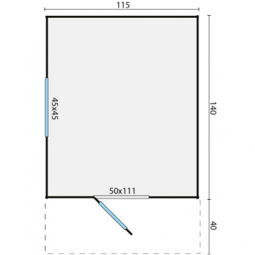 Speelhuisje Pinokkio (6.5m² dakleer)