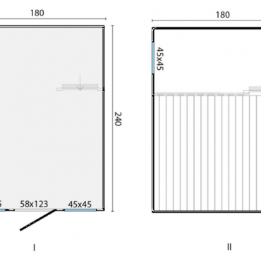 Speelhuisje Alice (6.5m² dakleer)