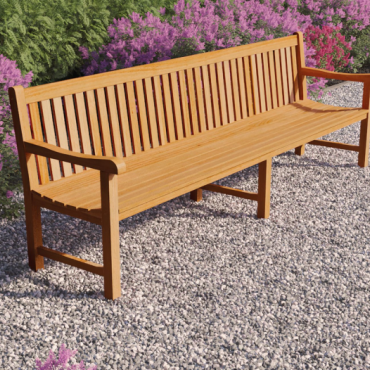 Teak parkbank Norwich 300cm