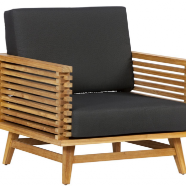 Teak loungeset Riverside fauteuil incl kussens