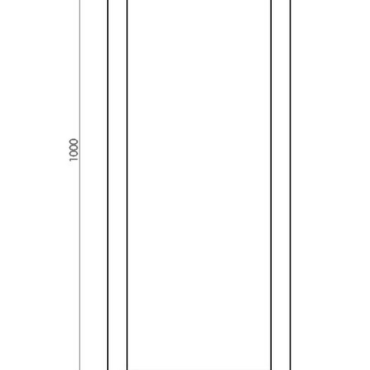 Gepoedercoat staal plantenbak Rechthoek 40x100 H=40 cm - Andere RALkleur - MET bodemplaat