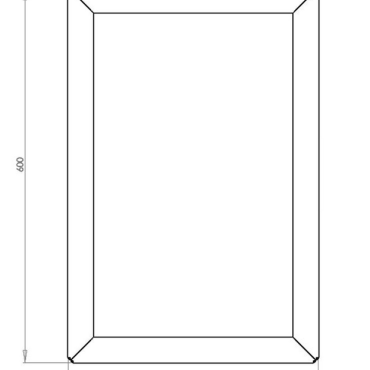 Gepoedercoat staal plantenbak Rechthoek 40x60 H=40 cm - Andere RALkleur - MET bodemplaat + (8) voeten