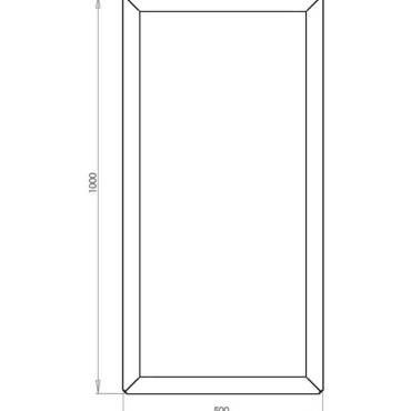 Gepoedercoat staal plantenbak Rechthoek 50x100 H=40 cm - Antraciet (RAL7016) MET bodemplaat