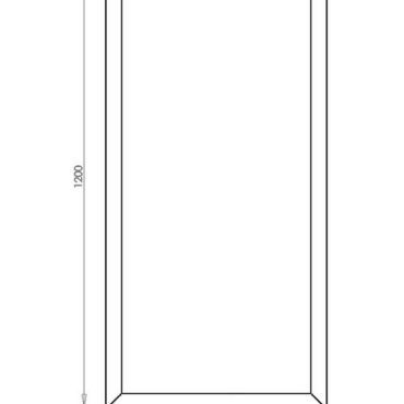 Gepoedercoat staal plantenbak Rechthoek 60x120 H=40 cm - Antraciet (RAL7016) ZONDER bodemplaat