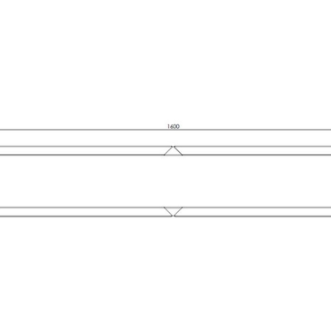 Gepoedercoat staal plantenbak Rechthoek XL 160x30 H=40 cm - Antraciet (RAL7016) ZONDER bodemplaat