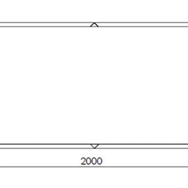 Gepoedercoat staal plantenbak Rechthoek XL 200x120 H=80 cm - Antraciet (RAL7016) ZONDER bodemplaat