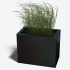 Gepoedercoat staal plantenbak Rechthoek 30x50 H=30 cm - Antraciet (RAL7016) ZONDER bodemplaat