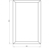 Gepoedercoat staal plantenbak Rechthoek 50x80 H=40 cm - Antraciet (RAL7016) MET bodemplaat + 4 wielen