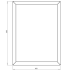 Gepoedercoat staal plantenbak Rechthoek 60x80 H=30 cm - Antraciet (RAL7016) MET bodemplaat